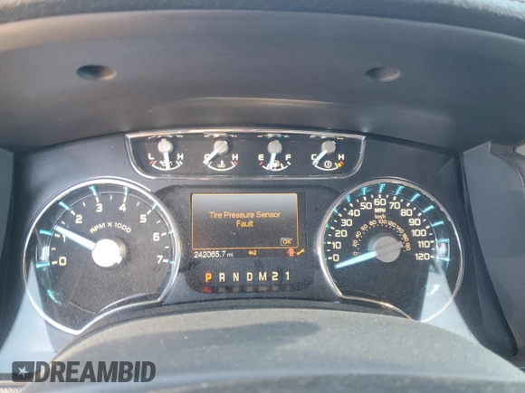 2011 Ford F-150 XLT with VIN 1FTFW1ET0BFB87788, listed as a Copart auction lot 45514555 with 242,065 mi miles and Salvage Title. Bid and sale history available at carsss.com. Image 9.