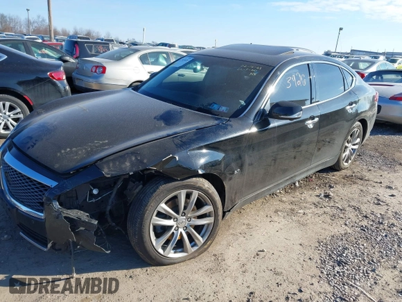 2015 Infiniti Q70 with VIN JN1BY1AR6FM560209, listed as a IAAI auction lot 41703926 with 117,503 mi miles and . Bid and sale history available at DreamBid. Image 2.