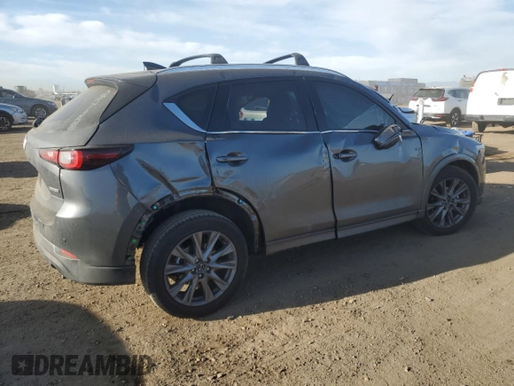2025 Mazda CX-5 2.5 S Premium Plus Package with VIN JM3KFBEM1S0585647, listed as a Copart auction lot 48638255 with 1,746 mi miles and Salvage Title. Bid and sale history available at carsss.com. Image 3.