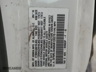 2016 Honda Odyssey EX-L with VIN 5FNRL5H60GB135270, listed as a Copart auction lot 47188695 with 188,097 mi miles and Salvage Title. Bid and sale history available at carsss.com. Image 15.