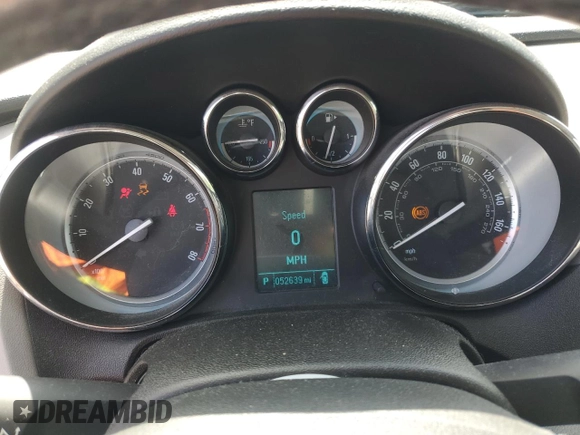 2016 Buick Verano with VIN 1G4PP5SK3G4144162, listed as a Copart auction lot 55892745 with 52,639 mi miles and Salvage title. Bid and sale history available at DreamBid. Image 9.