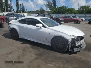 2016 Lexus RC 350 F Sport with VIN JTHHE5BC1G5014283, listed as a Copart auction lot 61814405 with 73,310 mi miles and Salvage title. Bid and sale history available at DreamBid. Image 4.