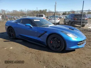 2014 Chevrolet Corvette Z51 3LT with VIN 1G1YM2D71E5129832, listed as a Copart auction lot 42787075 with 68,404 mi miles and Salvage title. Bid and sale history available at DreamBid. Image 4.