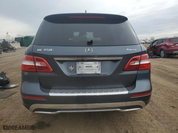 2012 Mercedes-Benz M-Class ML 350 with VIN 4JGDA5HB4CA016729, listed as a Copart auction lot 44126565 with 0 mi miles and Salvage Title. Bid and sale history available at carsss.com. Image 6.