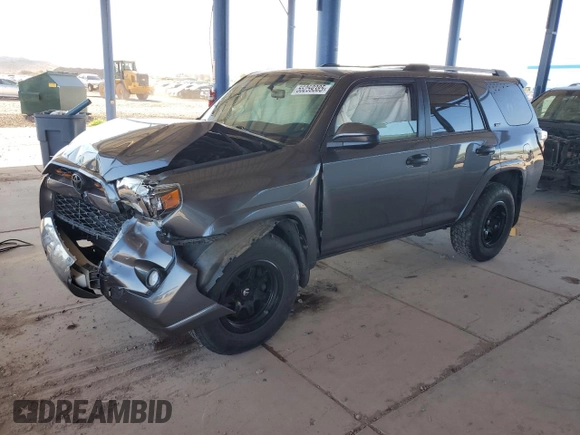 2019 Toyota 4Runner SR5 с VIN JTEBU5JRXK5723170, выставлен на аукционе Copart как лот 55259385 с пробегом 88 443 миль миль и Списание • Salvage title. История ставок и продаж доступна на DreamBid. Изображение 1.