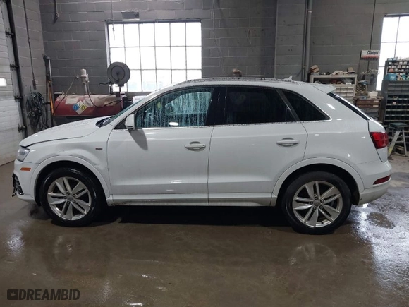 2018 Audi Q3 Premium Plus with VIN WA1JCCFS0JR020715, listed as a IAAI auction lot 41570098 with 88,280 mi miles. Bid and sale history available at carsss.com. Image 14.