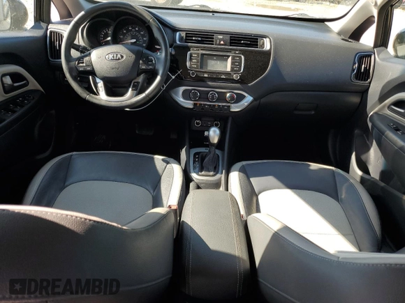 2017 Kia Rio EX with VIN KNADN4A3XH6086281, listed as a Copart auction lot 63582924 with 87,566 mi miles and Salvage Title. Bid and sale history available at carsss.com. Image 8.