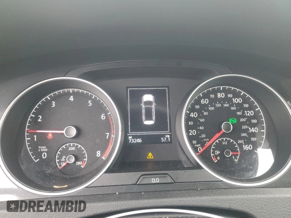 2019 Volkswagen Golf S с VIN 3VW117AU4KM514281, выставлен на аукционе Copart как лот 58374035 с пробегом 73 246 миль миль и Списание • Salvage title. История ставок и продаж доступна на DreamBid. Изображение 9.