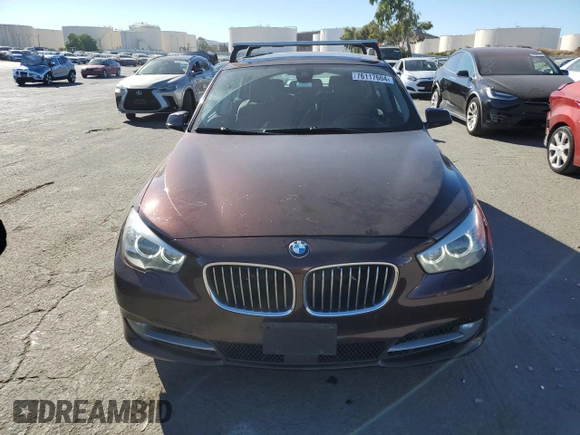 2013 BMW 5 Series 535i Gran Turismo xDrive with VIN WBASP2C50DC338667, listed as a Copart auction lot 76117604 with 136,455 mi miles and Salvage title. Bid and sale history available at DreamBid. Image 5.