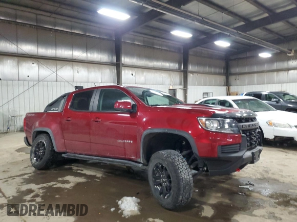 2021 Chevrolet Colorado 4WD ZR2 z VIN 1GCGTEEN1M1112569, wystawiony jako Copart lot #45168895 z przebiegiem 70 775 mil mil oraz Szkoda całkowita • Salvage title. Historia ofert i sprzedaży dostępna na DreamBid. Obrazek 4.