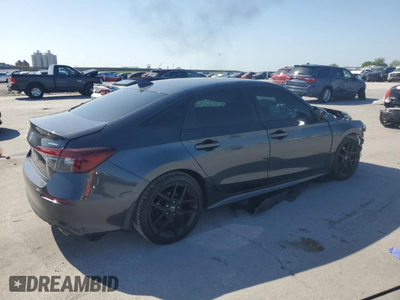 2025 Honda Civic Sport with VIN 2HGFE2F59SH539467, listed as a Copart auction lot 52300485 with 5,527 mi miles and Salvage title. Bid and sale history available at DreamBid. Image 3.