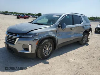 2023 Chevrolet Traverse LT Cloth z VIN 1GNERGKW7PJ341137, wystawiony jako Copart lot #56052705 z przebiegiem 29 621 mil mil oraz Szkoda całkowita • Salvage title. Historia ofert i sprzedaży dostępna na DreamBid. Obrazek 1.