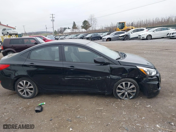2017 Hyundai Accent SE with VIN KMHCT4AE3HU328826, listed as a IAAI auction lot 41863502 with 75,728 mi miles. Bid and sale history available at carsss.com. Image 13.