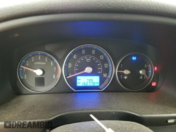2007 Hyundai Santa Fe SE with VIN 5NMSH73E77H072938, listed as a Copart auction lot 59498355 with 150,779 mi miles and Salvage title. Bid and sale history available at DreamBid. Image 9.