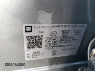 2024 Chevrolet Equinox EV RS z VIN 3GN7DNRP8RS237347, wystawiony jako Copart lot #88039355 z przebiegiem 2 847 mil mil oraz Szkoda całkowita • Salvage title. Historia ofert i sprzedaży dostępna na DreamBid. Obrazek 15.