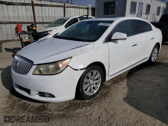 2012 Buick LaCrosse Leather with VIN 1G4GC5ERXCF285118, listed as a Copart auction lot 53356665 with 126,724 mi miles and Salvage title. Bid and sale history available at DreamBid. Image 1.