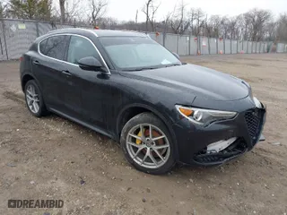 2018 Alfa Romeo Stelvio with VIN ZASFAKAN5J7B82274, listed as a IAAI auction lot 41695798 with 68,974 mi miles. Bid and sale history available at carsss.com. Image 1.