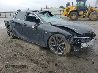 2023 Lexus IS with VIN JTHGZ1B20P5065001, listed as a Copart auction lot 49503745 with 29,971 mi miles and Salvage Title. Bid and sale history available at carsss.com. Image 4.
