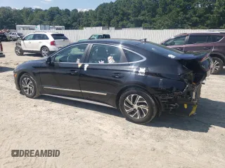 2020 Hyundai Sonata Hybrid Blue with VIN KMHL24JJ2LA011582, listed as a Copart auction lot 68373164 with 46,629 mi miles and Salvage Title. Bid and sale history available at carsss.com. Image 2.