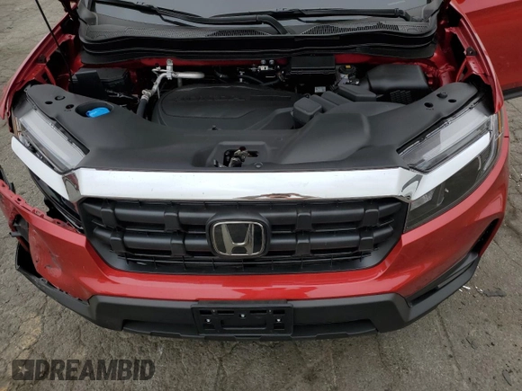 2025 Honda Ridgeline RTL z VIN 5FPYK3F57SB023210, wystawiony jako Copart lot #53093665 z przebiegiem 898 mil mil oraz Szkoda całkowita • Salvage title. Historia ofert i sprzedaży dostępna na DreamBid. Obrazek 13.