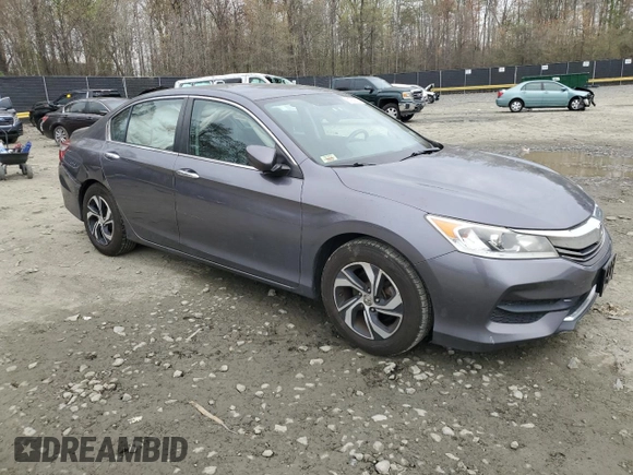 2017 Honda Accord Sedan LX with VIN 1HGCR2F37HA117422, listed as a Copart auction lot 51909935 with 131,195 mi miles and Salvage Title. Bid and sale history available at carsss.com. Image 4.