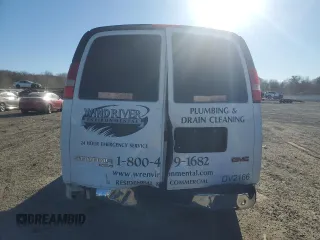 2016 GMC Savana Cargo Van with VIN 1GTW7AFFXG1272745, listed as a Copart auction lot 43841475 with 248,561 mi miles and Salvage Title. Bid and sale history available at carsss.com. Image 6.