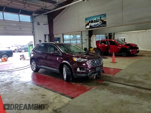 2020 Ford Edge SEL with VIN 2FMPK4J98LBA47837, listed as a Copart auction lot 51594465 with 36,233 mi miles and Salvage Title. Bid and sale history available at carsss.com. Image 14.