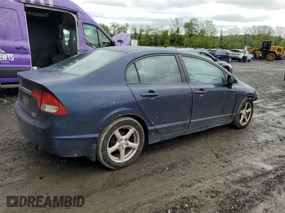 2011 Honda Civic LX with VIN 2HGFA1F59BH538888, listed as a Copart auction lot 55765545 with 168,219 mi miles and Salvage Title. Bid and sale history available at DreamBid. Image 3.