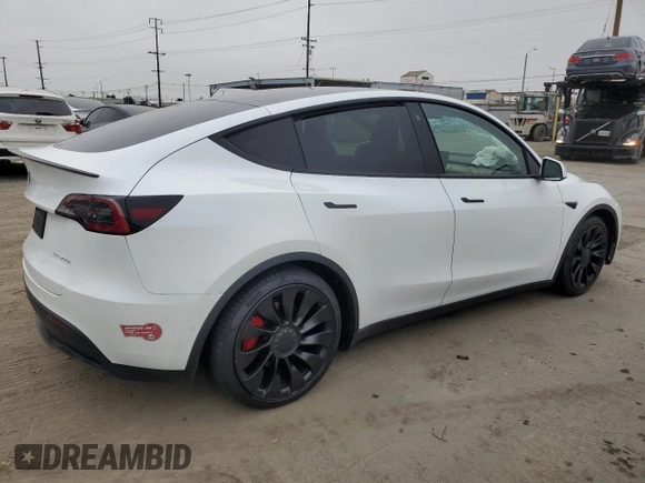 2022 Tesla Model Y Performance с VIN 7SAYGDEFXNF384268, выставлен на аукционе Copart как лот 60141005 с пробегом Не указан миль и Списание • Salvage title. История ставок и продаж доступна на DreamBid. Изображение 3.