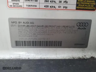 2012 Audi A3 2.0 TDI Premium Plus with VIN WAUKJAFM5CA019127, listed as a Copart auction lot 75238254 with 85,464 mi miles and Salvage Title. Bid and sale history available at carsss.com. Image 12.