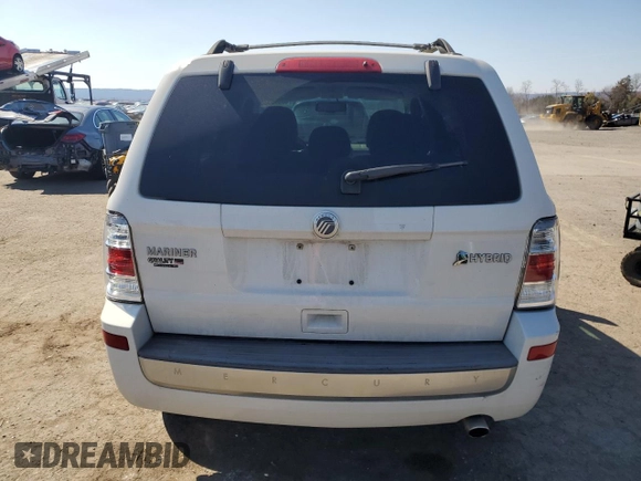 2010 Mercury Mariner Hybrid with VIN 4M2CN3K39AKJ09337, listed as a Copart auction lot 48398335 with 221,248 mi miles and Salvage Title. Bid and sale history available at carsss.com. Image 6.