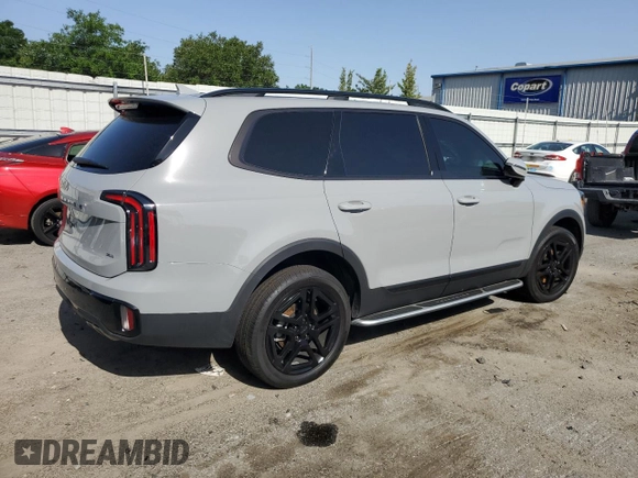 2025 Kia Telluride SX X-Line with VIN 5XYP5DGC3SG568800, listed as a Copart auction lot 57134715 with Not provided miles and Salvage title. Bid and sale history available at DreamBid. Image 3.