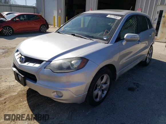 2007 Acura RDX Tech Pkg with VIN 5J8TB18597A023425, listed as a Copart auction lot 37296191 with 173,103 mi miles and Salvage Title. Bid and sale history available at carsss.com. Image 2.