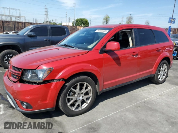 2018 Dodge Journey GT with VIN 3C4PDCEG4JT380281, listed as a Copart auction lot 50594735 with 98,765 mi miles and Salvage Title. Bid and sale history available at carsss.com. Image 1.