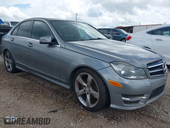 2014 Mercedes-Benz C 250 Sport with VIN WDDGF4HB7EA966475, listed as a IAAI auction lot 42777680 with 148,432 mi miles and . Bid and sale history available at DreamBid. Image 1.