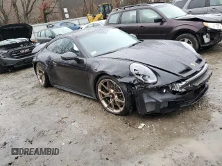 2023 Porsche 911 GT3 with VIN WP0AC2A94PS270884, listed as a Copart auction lot 80861614 with 43,830 mi miles and Salvage Title. Bid and sale history available at carsss.com. Image 4.