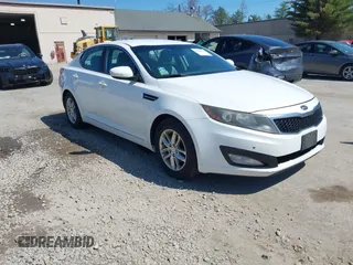 2012 Kia Optima LX with VIN KNAGM4A73C5297517, listed as a IAAI auction lot 42065335 with 174,082 mi miles and . Bid and sale history available at carsss.com. Image 1.