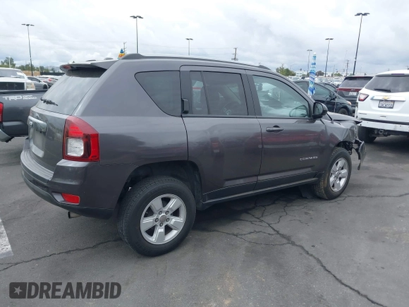 2017 Jeep Compass Sport with VIN 1C4NJCBB6HD134437, listed as a IAAI auction lot 42064834 with 118,685 mi miles and . Bid and sale history available at DreamBid. Image 14.