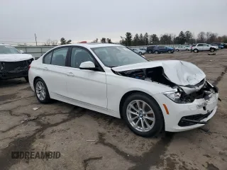 2017 BMW 3 Series 320i with VIN WBA8E1G57HNU14769, listed as a Copart auction lot 44388455 with 104,450 mi miles and Salvage Title. Bid and sale history available at carsss.com. Image 4.