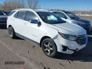 2018 Chevrolet Equinox Premier with VIN 3GNAXNEX3JS605358, listed as a IAAI auction lot 41291177 with 116,789 mi miles. Bid and sale history available at carsss.com. Image 1.