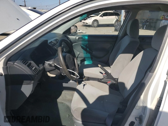 2001 Honda Civic DX with VIN 2HGES15271H568471, listed as a Copart auction lot 46260835 with 189,699 mi miles and Salvage Title. Bid and sale history available at carsss.com. Image 7.