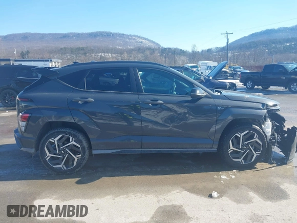 2024 Hyundai Kona N Line with VIN KM8HACA34RU034714, listed as a IAAI auction lot 41561923 with 15,137 mi miles. Bid and sale history available at carsss.com. Image 13.
