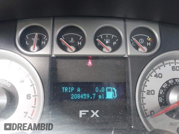 2010 Ford F-150 XL with VIN 1FTFX1CV0AKE45296, listed as a IAAI auction lot 41760317 with 208,459 mi miles. Bid and sale history available at carsss.com. Image 7.