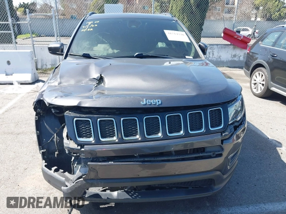 2020 Jeep Compass Latitude with VIN 3C4NJCBB9LT252792, listed as a IAAI auction lot 41714320 with 53,018 mi miles and . Bid and sale history available at DreamBid. Image 12.