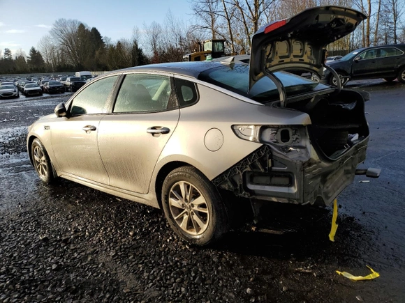 2018 Kia Optima LX with VIN 5XXGT4L39JG210194, listed as a Copart auction lot 86738414 with 54,713 mi miles and Salvage Title. Bid and sale history available at carsss.com. Image 2.