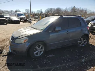 2008 Suzuki SX4 with VIN JS2YB413485104301, listed as a Copart auction lot 49454265 with 0 mi miles and Salvage Title. Bid and sale history available at carsss.com. Image 1.