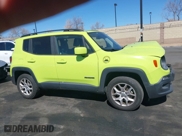 2018 Jeep Renegade Latitude with VIN ZACCJBBB0JPH45346, listed as a IAAI auction lot 41692086 with 98,103 mi miles and . Bid and sale history available at carsss.com. Image 13.