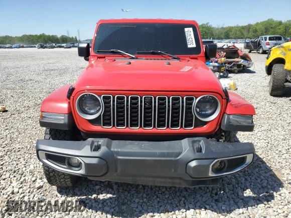 2024 Jeep Wrangler Sahara z VIN 1C4PJXEG6RW266773, wystawiony jako Copart lot #53257415 z przebiegiem 9 655 mil mil oraz Szkoda całkowita • Salvage title. Historia ofert i sprzedaży dostępna na DreamBid. Obrazek 5.