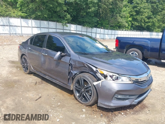 2016 Honda Accord Sport with VIN 1HGCR2F55GA095341, listed as a IAAI auction lot 42475410 with 154,470 mi miles and . Bid and sale history available at DreamBid. Image 6.