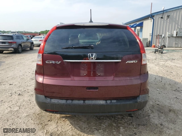 2012 Honda CR-V EX-L with VIN 5J6RM4H76CL062634, listed as a Copart auction lot 52734215 with 172,273 mi miles and Salvage Title. Bid and sale history available at carsss.com. Image 6.